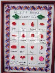 Just Love Crafts Quilling Shape Beginners Chart