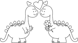Image Result For Love Clipart Black And White Cute Dinosaur Dinosaur School Project Clipart Black And White