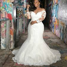 Signature wedding dresses from mori lee bridals. Discount Plus Size Mermaid Lace Wedding Dresses Sheer Neck Illusion Long Sleever Appliqued Lace Floor Length Bridal Gowns Corset Back Wedding Dress Patterns Wedding Party Dresses From In Love 102 82 Dhgate Com