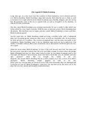 Materi parenting materi pelajaran my blog opini penulis palang merah remaja pelajaran bahasa inggris pendidikan agama islam pendidikan profesi guru (ppg) penelitian tindakan kelas. 15 Cerita Legenda Bahasa Inggris Docx The Legend Of Malin Kundang Long Time Ago In A Tiny Town Near The Coastline In West Sumatera Lived A Female And Course Hero