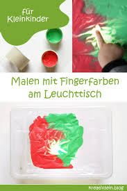 Malen Mit Fingerfarben Ohne Kleckern Fingerfarben Leuchttisch Und Spielideen Fur Kinder