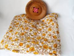 They say the earth laughs in flowers. Vintage Orange Curtain Fabric To Upcycle 1960s Folksy