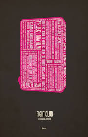 Nerdified Movie Game Typography Posters For Geeks Fight Club Poster Movie Posters Minimalist Fight Club