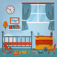 Best bedroom set material for my child's room? Children Bedroom Interior Child Furniture And Toys Vector Illustration Royalty Free Cliparts Vectors And Stock Illustration Image 55573979