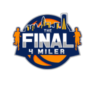 The final four label emerged as a central feature of tournament logos in the 1990s. The Final 4 Miler