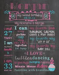 Birthday Poster Board Ideas Simple 2nd Birthday Chalkboard Birthday Poster Sign 2nd Birthday 2 Year Old Custom Digital Printabl Chalkboard Poster Birthday Birthday Chalkboard Birthday Poster