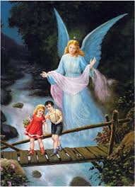 Guarding Angel Watches Children Crossing Bridge Angel Pictures Guardian Angel Pictures Catholic Pictures