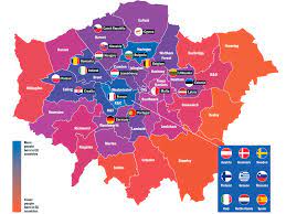 London On Map Of Europe This Map Shows The Most European Bits Of London