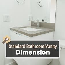 From the center of the drain, measure 4 inches to the left and 4 inches to the right. Standard Bathroom Vanity Dimension Buying Guide How To Install Diy Vanities And 10 Cool Design Ideas Kitchen Infinity