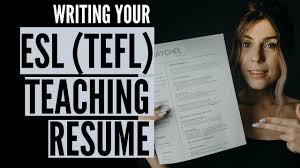 Writing Your Esl Teaching Resume Tefl Teach English Overseas 2019 Pt 1 Youtube