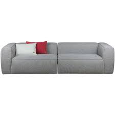 Woood Bean Sofa 4 Sitzer Grau Melange Retro Sofa Gemutliches Sofa Sofa