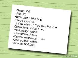 How To Write Character Profiles For Anime Characters 8 Steps I had fun once—it was horrible! how to write character profiles for