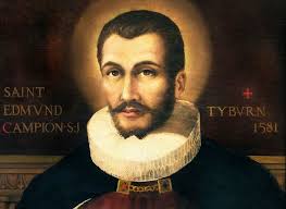 Today (1st) is the Feast of St Edmund Campion, an English Jesuit priest. He  was Ministering to the underground community of Catholics in England when  he was caught by the English state,