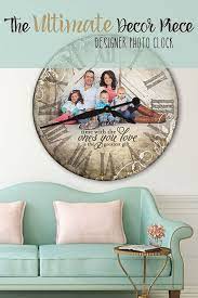 personalized clock photo clock wall clock personalized photo gifts large wall clock wedding decor in 2021 photo clock photo wall clocks personalized photo gifts