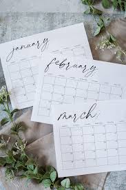 There are 51 design options to choose from in both sunday and monday starts. Black And White Free Printable Calendar For 2020 Anderson Grant