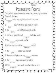 This Packet Has Two Worksheets And Journal Entries About Possessive Nouns And Pronoun Nouns And Pronouns Possessive Nouns Nouns First Grade