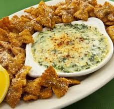 Spinach Artichoke Dip With Bow Tie Pasta Chips Recipe By Angie Quebedeaux Little Recipe Recipes Appetizers And Snacks Recipes Pasta Chips