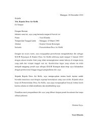 Kepada bapak ketua lembaga pendidikan di desa somodaran solo di tempat. Contoh Surat Pengunduran Diri Dari Jabatan Ketua Bumdes
