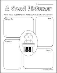 Free Printable What Makes A Good Listener Graphic Organizer First Day Of School Activities School Counseling Lessons Good Listener