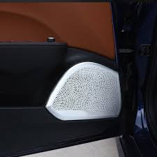 Newest For Alfa Romeo Giulia 2017 Aluminum Alloy Door Speaker Cover Trim Car Accessories Set Of 4pcs Car Accessories Interior Accessories Accessories