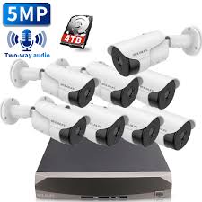 Find the best value security camera systems to protect & monitor your property 24/7. 5 0mp Two Way Audio Poe Security Camera System 8pcs 5mp Wired Backstreet Poe Ip Cameras 8 Channel Nvr Recorder With 4tb Hdd 24 7 Video Complete Surveillance Systems For Outdoor Indoor Use Walmart Com