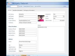 Creating A Students Database In Ms Access Student Medical Information Computer Programming