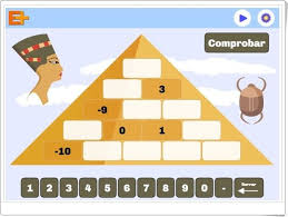 Concepto y significado de lúdico: Piramide De Numeros Enteros Juego De Matematicas Juegos Con Numeros Juegos De Matematicas Numeros Enteros