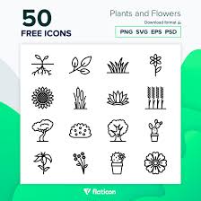 Download Plants And Flowers Icon Pack 50 Svg Icons