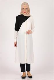 Oz Sirin Capraz Model Tesettur Tunik Beyaz 5116 Dress Outfits Tunik Moda Stilleri