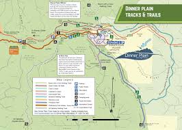 Detailed maps of the regional zone boundaries: Dinner Plain Hiking Bushwalking Trails