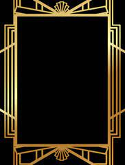 Art Deco Border Photos Royalty Free Images Graphics Vectors Videos Adobe Stock Art Deco Borders Art Deco Frame Template