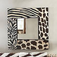 Animal Print Mirror Safari Home Decor African Home Decor Animal Print Decor