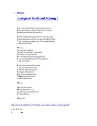 Dewa 19 Kangen Chord