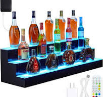 Amazon.com: GarveeTech LED Lighted Liquor Bottle Display ...