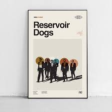 Reservoir Dogs Poster - Quentin Tarantino Midcentury Modern – Sandgrain  Studio