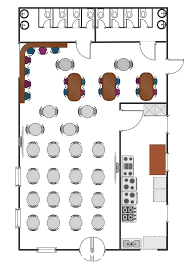 Equation is 3 1/2 + 1/2 + 1/2 + 1/2 = 5. Cafe Floor Plans Professional Building Drawing