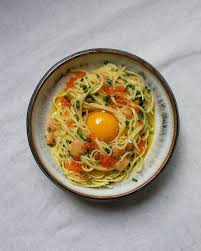 The Social Food On Instagram Nouilles Chinoises Carbonara Au Saumon Fume Et Oeufs De Truite Facon Yamtchaparis Pour Petrossianparis La Recette Dans La Stor