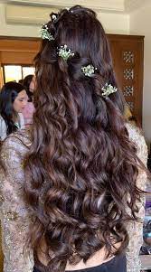 70 long hairstyles to add to your beauty mood board. 27 Effortlessly Stylish Half Tie Hairstyles We Spotted On Real Brides Shaadisaga