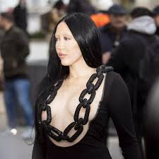 Miley Cyrus sister Noah risks nip slip in daring chain dress at Paris  Fashion Week - The Mirror