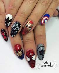 Avengers Nail Art Is Just One Way Fans Are Showing Their Dedication To Their Favourite Heroes And Villains From The Superhero Nails Avengers Nails Marvel Nails