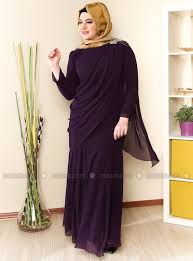 Cocktail Dress Purple Muslim Plus Size Evening Dresses Modanisa Evening Dresses Plus Size Purple Dress Dresses