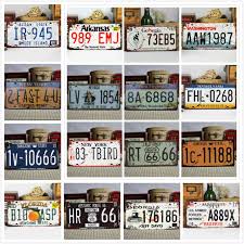 Click Now Vintage Metal Car Decorative License Plate United States Home Decor Auto Tags Hurry License Plate Crafts Vintage Metal Bar Decor