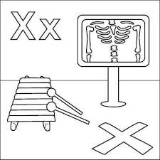 Letter X Coloring Page X Ray Xylophone X Marks The Spot Color It In Online Or Print At Http Alphabet Coloring Pages Letter A Crafts Alphabet Coloring