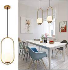 Firstly you can deliver with the fine art paintings. Pendant Lighting Modern Style Chandelier One Light Kitchen Lamp Frosted Glass Globe Lampshade Pendant Light Indoor Hanging Light Fixture Adjustable Hanging Fixture For Dinning Room Bedroom Amazon Com