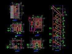 Detail & potongan tangga putar besi dwg. 10 Ide Desain Tangga Terbaik Desain Tangga Lantai Desain