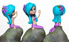 Mermaids From Neverland Peter Pan 3d Augmented Reality App 3d Artist Character Modeling 3d Character