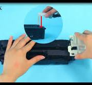 How to replace chip for HP 414A/X Toner Cartridge (with transparent glue)