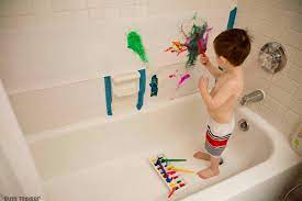 Best bathtub paints for kids. Bath Tub Art Painting Activity Busy Toddler