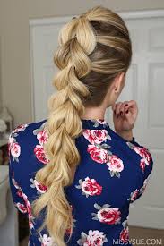You can create a variety of styles using simple braiding techniques, and there are lovely ways to make your braid look great. Pull Through Braid Missy Sue