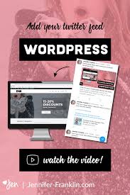 How To Add A Twitter Feed To Your Website Social Media Marketing Courses Wordpress Website Design Social Media Branding